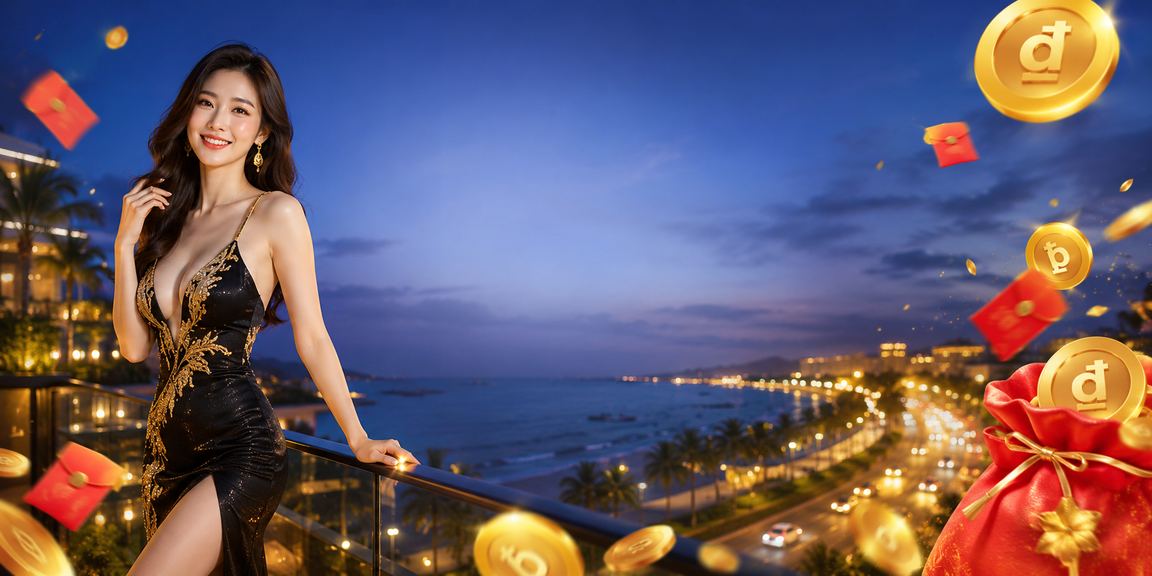 Cảnh biển Mũi Né với quà lì xì đỏ